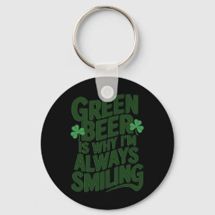 St Patricks Day Irish Pride Shamrock Parade Lucky Key Ring
