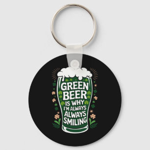 St Patricks Day Irish Pride Shamrock Parade Lucky Key Ring