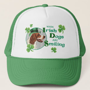 St. Patrick's Day Irish Red & White Setter Trucker Hat