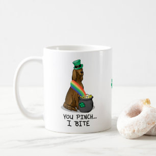 St. Patrick's Day Irish Setter Dog (red 1) Funny Coffee Mug