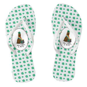 St. Patrick's Day Irish Setter Dog (red 1) Funny Thongs