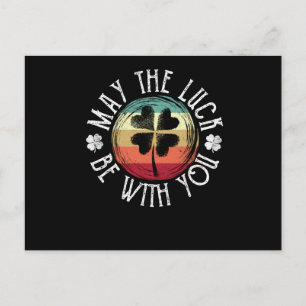 St. Patrick's Day Irish Shamrock May Happiness Postcard