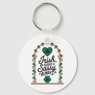 St Patricks Day Irish Shamrock Shenanigan Ireland Key Ring