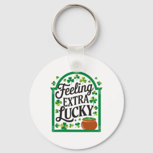 St Patricks Day Irish Shamrock Shenanigan Ireland  Key Ring