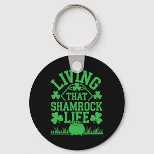 St Patricks Day Irish Shamrock Shenanigan Ireland Key Ring