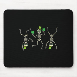 St Patricks Day Irish Skeletons Saint Paddys Men W Mouse Pad