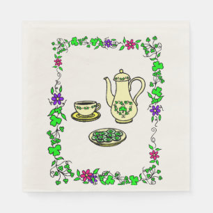 St. Patrick's Day Irish Tea Set Paper Napkins