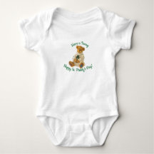 St. Patrick's Day Irish Teddy Bear Baby Bodysuit