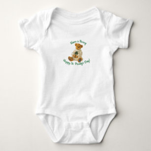St. Patrick's Day Irish Teddy Bear Baby Bodysuit