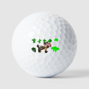 St Patrick's day Irish Terrier Golf Balls