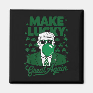 St. Patricks Day Irish Trump Bubble Gum Funny Magnet