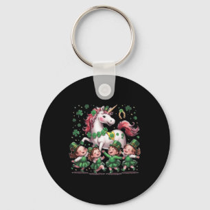 St Patricks Day Irish Unicorn Girls Toddler Lepric Key Ring