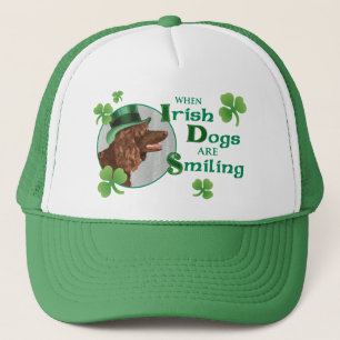 St. Patrick's Day Irish Water Spaniel Trucker Hat