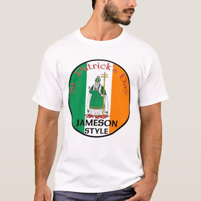 St. Patrick's Day - Jameson Style T-Shirt (Front)