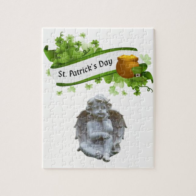 St. Patrick's Day Jigsaw Puzzle Angel (Vertical)