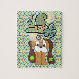 St. Patrick's Day Jigsaw Puzzle Dog