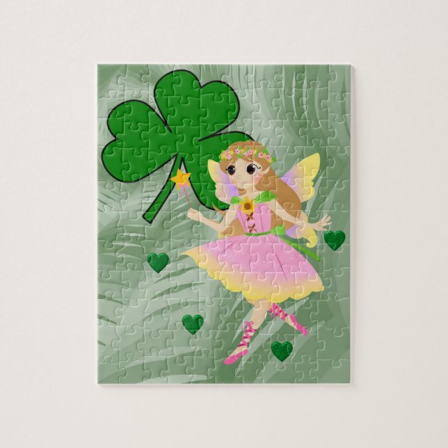 St. Patrick's Day Jigsaw Puzzle Fairy (Vertical)