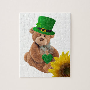 St. Patrick's Day Jigsaw Puzzle Teddy Bear