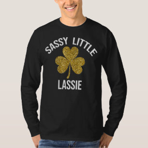 St Patricks Day Kids Toddler Sassy Little Lassie T-Shirt