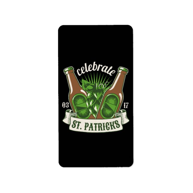 St patricks day label (Front)
