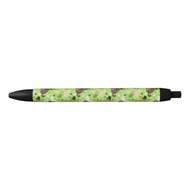 St. Patrick's Day Labradoodle / Goldendoodle Black Ink Pen (Front)