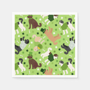 St. Patrick's Day Labradoodle / Goldendoodle Napkin