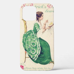 St. Patrick's Day Lady, Vintage iPhone 12 Case