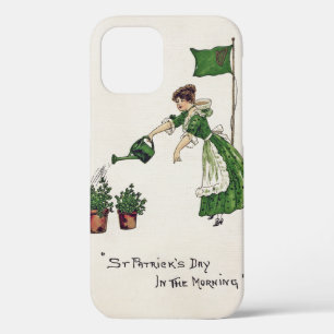 St. Patrick's Day Lady, Vintage iPhone 12 Case