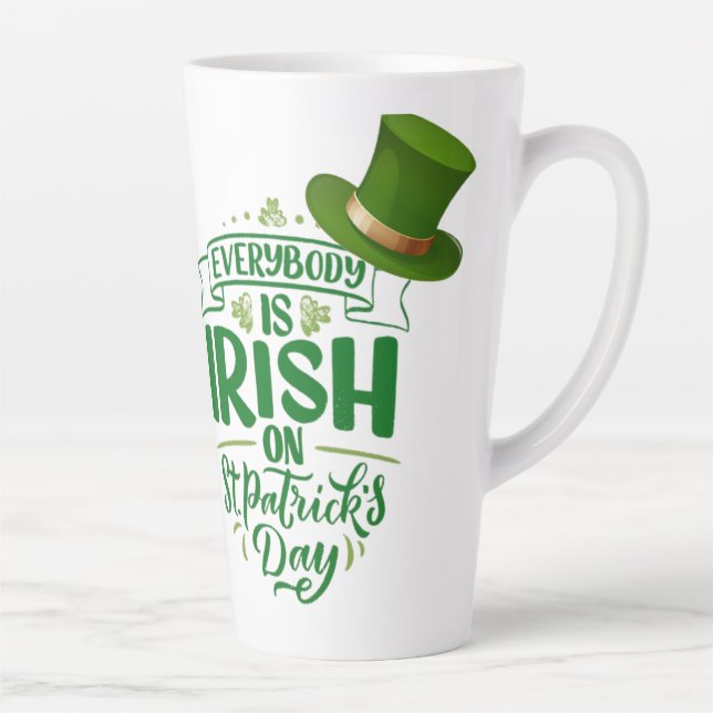 St Patrick's Day  Latte Mug (Right)
