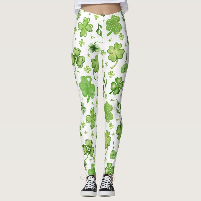 st patricks day  leggings (Front)