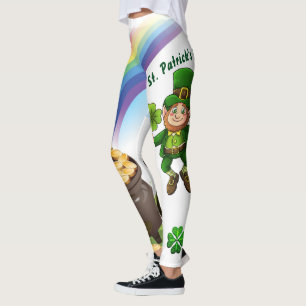 St Patrick's Day Leggings Saint Patrick Pants St.