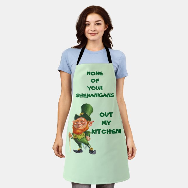 ST. PATRICK'S DAY LEPRECHAUN apron (Worn)