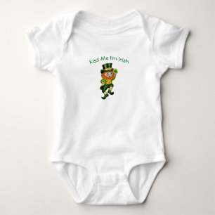 St Patrick's Day Leprechaun Baby Bodysuit
