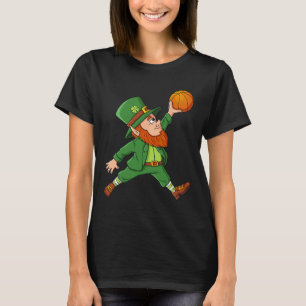 St Patricks Day Leprechaun Basketball Lucky Boys G T-Shirt