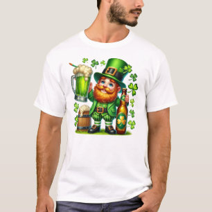 St. Patrick's Day Leprechaun Beer Design-65218 T-Shirt