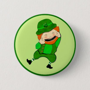 St. Patrick's Day Leprechaun Button