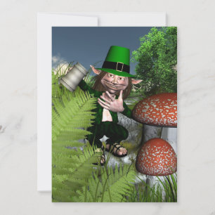 St Patrick's Day Leprechaun Card