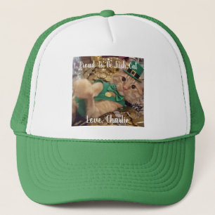 St Patrick's Day Leprechaun Cat Trucker Hat