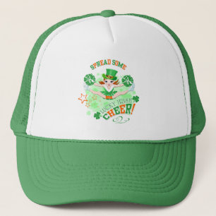 St Patrick's Day, Leprechaun,  Cheerleader Trucker Hat