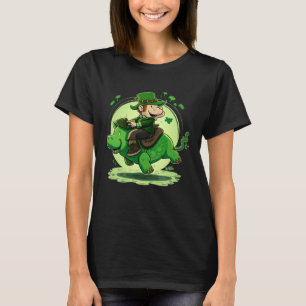 St Patricks Day Leprechaun Hippo Shamrock 1 T-Shirt