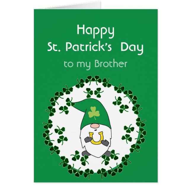 St. Patrick's Day Leprechaun Luck Brother (Front)