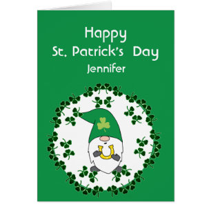 St. Patrick's Day Leprechaun Luck Custom Name