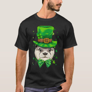 St Patrick's Day Leprechaun Otter Shamrock Otter I T-Shirt