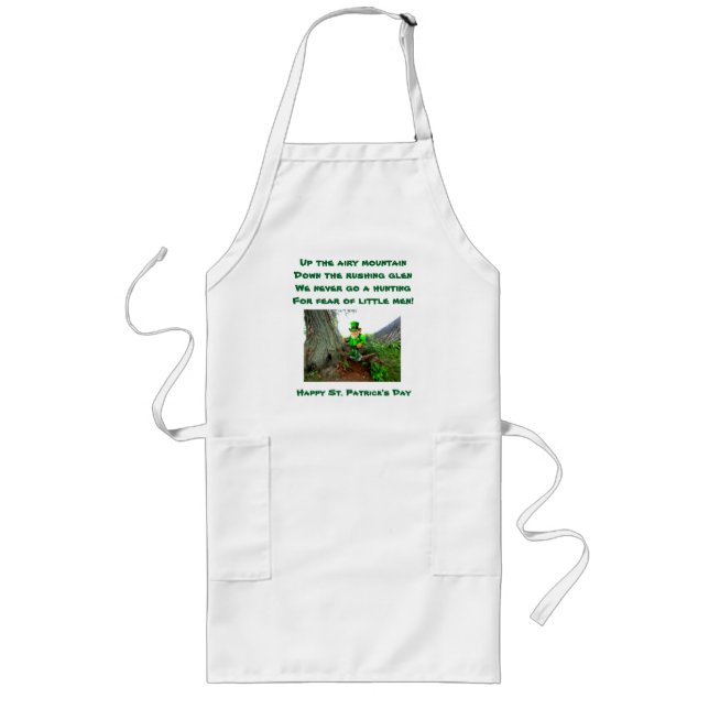 ST. PATRICK'S DAY LEPRECHAUN POEM apron (Front)
