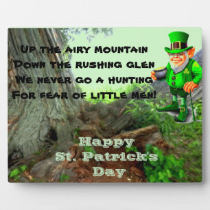 ST. PATRICK'S DAY LEPRECHAUN POEM  PLAQUE