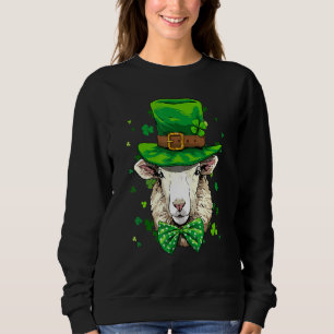 St Patrick's Day Leprechaun Sheep Lamb Shamrock Ir Sweatshirt