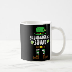 St Patricks Day Leprechaun Shenanigans Squad Men W Coffee Mug