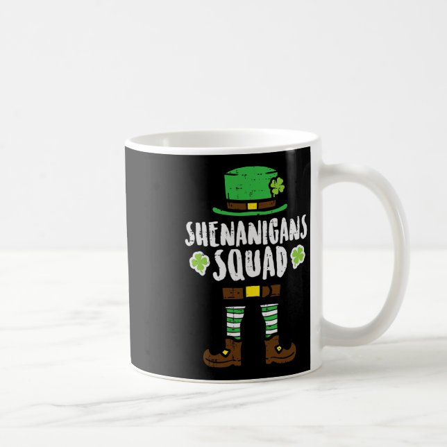 St Patricks Day Leprechaun Shenanigans Squad Men W Coffee Mug (Right)