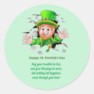 St. Patrick's day leprechaun Sticker