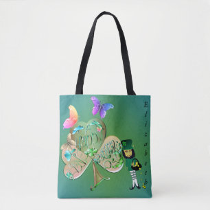 St. Patrick's day Leprechaun w/Name  Tote Bag